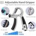 Grip Strength Trainer Kit: Hand Trainer Finger & Wrist Coach Forearm Training Equipment - Gyroball Gray & Black for Stress Relief - Buy Online on SooperMarket.com