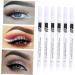 WOONEKY 12pcs Eyeliner Pencil Liquid Eye Makeup Kit Smudge-proof Eye Definer White Liner Wooden Pole - Buy Online on SooperMarket.com