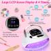 UV Nail Lamp 268W UV Lamps for Gel Nails with 4 Timer Setting/Large LCD Touch Screen Fast Curing Lamp Nail Dryer for Toenail Home Salon white&black - Buy Online on SooperMarket.com