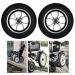 Wheelchair Front Wheel 2 Pieces Wheelchair Front Rubber Anti-Slip Wheelchair Front Wheels 10In Wheelchair Wheels Replacement Labor Saving Anti Tip
