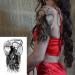 Oottati Waterproof Fake Tattoos - 2 Sheets Arm Leg Sticker, Old School Grim Reaper Design - Buy Online on SooperMarket.com