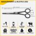Stonli Thinning Scissors for Hair Cutting - Stainless Steel 5.5 inch Hairdressing Scissors with Sharp Edge Barber Scissors - Hair Cutting Scissor for Salon Home Men Women (Traditional) - Buy Online on SooperMarket.com