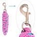 Merauno Lead Rope for Horse - Tie Rope in Various Stylish Designs Lead Lead Tie Rope Pony Donkey Goat Long Knit with Carabiner Hook (Pink Carabiner Hook) pink Carabiner hook - Buy Online on SooperMarket.com