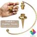 Esoteric Radiesthesia Pendulum Set - Gold Dripping Oracle & Witness Pendulum for Geobiology & Magnetizers | International Shipping Available - Buy Online on SooperMarket.com