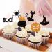 36 Pack Halloween Cupcake Toppers - Witch Hat, Spider, Pumpkin, Ghost, Cat Cupcake Picks - Ideal for Baby Showers, Birthdays, Halloween Parties - Cake Decor Supplies (Pattern 1) - Buy Online on SooperMarket.com