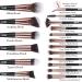 18-Piece Professional Premium Synthetic Makeup Brush Set with Case - BlackGold Makeup Brushes for Foundation, Kabuki, Eye, and Travel - Buy Online on SooperMarket.com