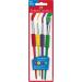 Faber-Castell 481600 Brush Set - 4-Piece Soft Grip Brushes for Artists | International Shipping Available - Buy Online on SooperMarket.com