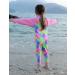 Baby Toddler Boy Swimsuit UPF 50+ Sun Protection Rash Guard Swimwear | Pink Fish Scales | 0-3 Years | 6-12 Months with Crotch Zipper - Buy Online on SooperMarket.com