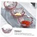 ABOOFAN 6 Pcs Cherry Blossom Dish Mini Condiment Pot Sushi Condiment Plate Ice Cream Bowl Cake Fruit Plate Mini Plates Flavor Seasoning Plate Dessert Small Glass Food Pink Sauce - Buy Online on SooperMarket.com