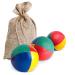 Mister M |3 juggling balls in the beige Jutesack |Easy to grab |Waterproof coating and environmentally friendly upholstery |Suitable for beginners and professionals |With app and online video vutorial beige 3 balls