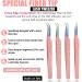 Professional Fiber Tip Lash Tweezers Set - Japanese Steel, Curved & Volume Lash Tweezers - Blush Pink - My Lash Tools - Buy Online on SooperMarket.com