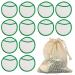 Make Up Remover Pads JUSTDOLIFE 12PCS Makeup Remover Pad 3-Layer Washable Cotton Rounds Makeup Removal Pad