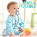 COZYPANDA Silicone Pacifier Clip - BPA Free Teething Beads Design for Baby Boy/Girl - Pack of 3 - Keep Pacifiers, Teethers, and Toys in Place - Buy Online on SooperMarket.com