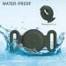 Vancle 2-Piece Silicone Waterproof Case for AirTag Dog Collar | Protective Cover for Pets | Black & Dark Green - Buy Online on SooperMarket.com
