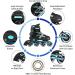XinoSports Kids Adjustable LED Inline Skates - Black Youth Big Kid Large 5-8 - Indoor & Outdoor Roller Blades with Illuminating Wheels - Buy Online on SooperMarket.com
