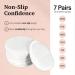 Non-Slip Nursing Pads - 14 Washable Organic Cotton Leakproof Breast Pads | Reusable Soft & Absorbent Eco-Friendly Breastfeeding Essentials - Buy Online on SooperMarket.com