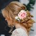 4 Pack Artificial Rose Flower Hair Combs - Wedding & Party Hair Accessories for Women - Buy Online on SooperMarket.com