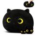 Yamepuia black cat plush pillow black stuffed animal toy soft cat plushies doll Plush Black Cat Plillow