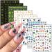 Alien Nail Art Stickers  3D Planet Astronaut Earth Moon Star UFO Rocket Nail Transfer Decals  Gold Luminous Nail Self-Adhesive Sticker Designs  DIY Resin Nail Decal Manicure Decorations for Women