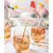 Biodegradable Paper Straws 200 Pack Pink & Gold Multi-Pattern for Birthday Wedding Holiday Decoration - Buy Online on SooperMarket.com