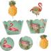 Alipis 24pcs Hawaii Cupcake Wrappers Hawaii Cupcake Toppers Hawaiian Cake Picks Birthday Cupcake Toppers Hawaiian Decor Hawaii Cake Pick Tropical Wedding Decor Leaves Paper Tray - Buy Online on SooperMarket.com