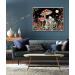 Mushroom Skeleton Trippy Flower Plant Cross Stitch Kit - Hippie Nature Moon Star Design - 12x16 inch - Buy Online on SooperMarket.com