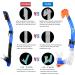 Dorlle Kids Snorkel Set - Premium Dry Snorkel Mask with Anti-Fog Goggles - Blue | Ideal Snorkeling Package for Children - Buy Online on SooperMarket.com