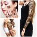 Classic Sailor Jerry Style Temporary Tattoo Sleeves - 55 Old School Stickers for Adults, Kids, Men, Women - American Traditional Flower Design - Buy Online on SooperMarket.com