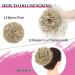 Fulang Hair 5-Pack Large Wavy Bun Hair Parts with Rubber Bands Artificial Hair Extensions for Women s Updos & Messy Buns (1B) - Buy Online on SooperMarket.com