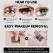 Hardcore Brushless Mascara Curling Mascara Set Waterproof Long-Lasting Non-Falling Non-Clumping Mascara Ultra-Slim Metallic Mascara for Charming Eye Makeup Black+black - Buy Online on SooperMarket.com