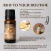 Organic Ginger Essential Oil 10ml by Ecodrop - Therapeutic Grade, Cosmos Certified, Pure Ginger Root Oil for Aromatherapy with Free E-Book - Buy Online on SooperMarket.com