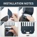 Wahl Hair Clipper Guards Set 1.25-2.5 inch, 6pcs Blue - Compatible with Most Full Size Trimmers - Metal Clip Included - Buy Online on SooperMarket.com