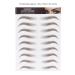 6D Waterproof Eyebrow Sticker - Professional Eyebrow Transfer Tool for Women & Girls | Brown | International Shipping - Buy Online on SooperMarket.com