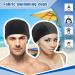 3 Pack Elastic Swimming Caps - Comfortable Non-Slip Unisex Fabric Caps for Women Men & Children - Black - Buy Online on SooperMarket.com