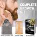 Ultimate Beard Growth Kit - 9 Essential Items for Men | Grooming Set with Oil, Roller, Wash & More | Perfect Christmas Gift for Dad - Buy Online on SooperMarket.com