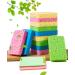12-Count Kitchen Sponges- Compressed Cellulose Sponges Non-Scratch Natural Dish Sponge for Kitchen Bathroom Cars, Funny Cut-Outs DIY for Kids Multicolor