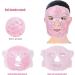 Hot Cold Compress Facial Gel Mask Reusable Washable Gel Beads Face Mask for Dark Circles and Puffiness Skin Friendly Cooling Gel Face Mask with Elastic Band Design (Pink) - Buy Online on SooperMarket.com