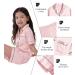 SWOMOG Kids Silk Pyjamas Short Sleeve Satin PJs Set - Sakura Pink - Ages 10-11 Years - Buy Online on SooperMarket.com