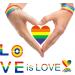 Phogary Pride Merch Gay Rainbow Stickers (60pcs 6 Designs) Pride Accessories Waterproof Body Paints Decals for Pride Day Parade Event LGBTQ+ - Buy Online on SooperMarket.com