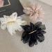 Chiffon Flower Hair Clips Set - 3PCS French Barrettes for Women and Girls in 3 Colors - Buy Online on SooperMarket.com