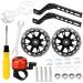 PWSAP Bicycle Support wheels Bicycle stabilizers for children's bike auxiliary wheels for children adjustable children Support wheels bike training wheels for 12 14 16 18 20-inch children (1 pair black)