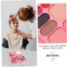 MUSISALY 33 Makeup Palette Beginner Eyeshadow Pallet Eye Makeup Metallic Eyeshadow Girl Cosmetic Leather Rosy - Buy Online on SooperMarket.com