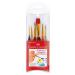 Faber-Castell Triangular Paint Brush Set - 6 Assorted Sizes - Paintbrushes for Kids 6 Triangular Paint Brushes