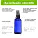5 x Royal Blue 30ml Glass Spray Bottles - Pharmacy Quality with Pump & Black Caterpillar Head - DIN 18 Certified - Buy Online on SooperMarket.com