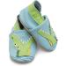 Dotty Fish Soft Leather Baby Shoes for Boys | Non Slip Toddler Shoes with Animal Designs | 0-6 Months - 4-5 Years | Crocodile Design - Buy Online on SooperMarket.com