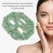 Jadestone Face Eye Mask - Spa Quality Facial Cover & Massage for Dark Circles - Fuchsite Quartzite - Buy Online on SooperMarket.com