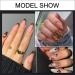600pcs MORGLES Almond Nail Tips Full Cover Set with Glues and Files - Clear Almond Shaped Acrylic Nails for Salon and Home Use - Buy Online on SooperMarket.com