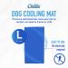 Chillz Dog Cooling Mat - Pressure Activated Gel Pad for Dogs & Cats - Non-Toxic, No Water Needed - Ideal for Home, Travel, Crates - Large Blue - Buy Online on SooperMarket.com