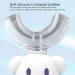 JENPECH Kids U-Shaped Toothbrush - Cartoon Bear Shape - Food Grade Soft Silicone Brush Head 360 Oral Teeth Cleaning Design for Toddlers and Children Brown - Buy Online on SooperMarket.com
