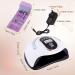 Fahani 168W LED UV Nail Lamp for Gel Polish | Professional Nail Dryer with 36 UV Lights & Infrared Sensing | 4 Timers | Includes 12 Pcs Manicure/Pedicure Set | Portable Nail Art Curing Lamp - Buy Online on SooperMarket.com